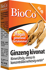 BioCo Ginseng kivonat tabletta 60db